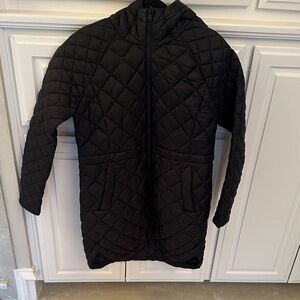 Athleta Black Quilted Puffer Jacket